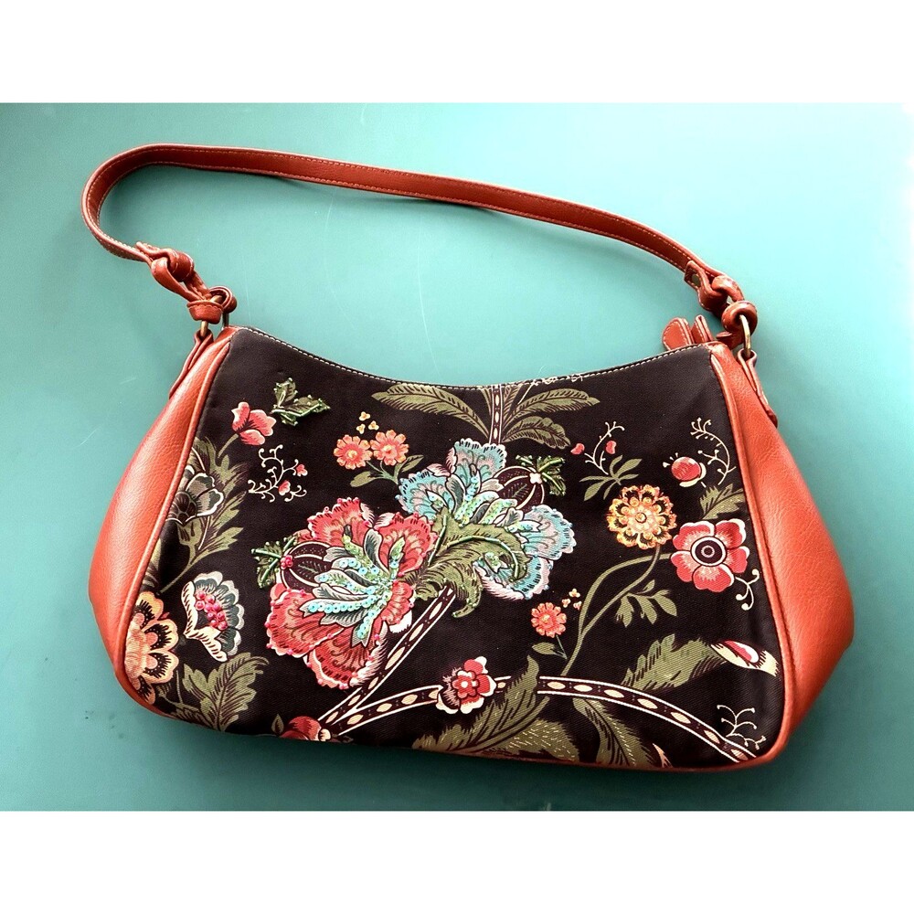 Vintage Marlo Handbag Boho Y2K Floral Beaded Shoulder Bag Cottagecore